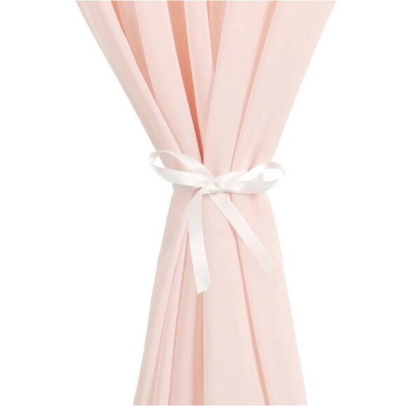 Blush Chiffon Table Runner 6 Pieces 27x120 Inches Wedding Bridal Shower Decor - Picture 1 of 8